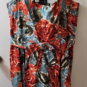 Floral wiggle dress